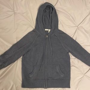 No Boundaries Knit Zip Up Hoodie Jacket